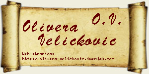 Olivera Veličković vizit kartica